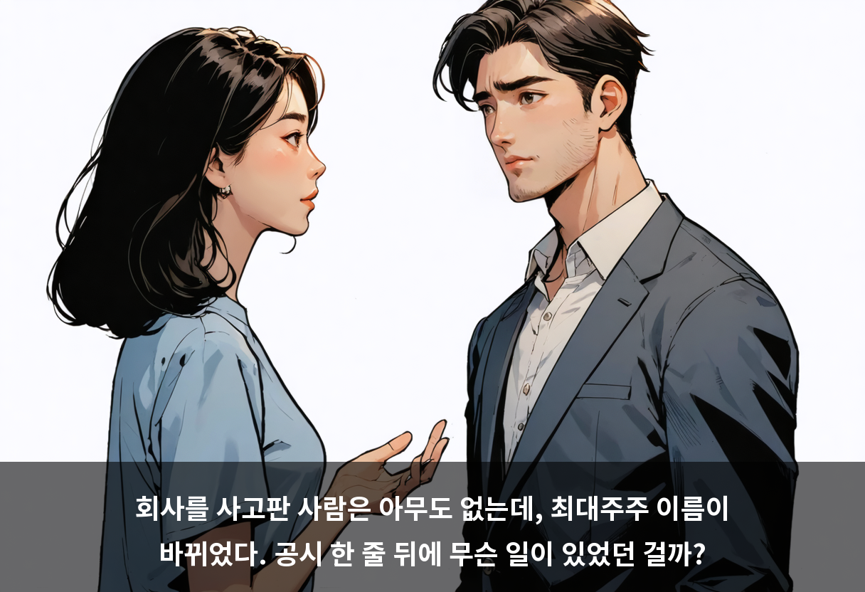 레뷰코퍼레이션, 회사는 그대로인데 최대주주 이름만 바뀌었습니다 🎭