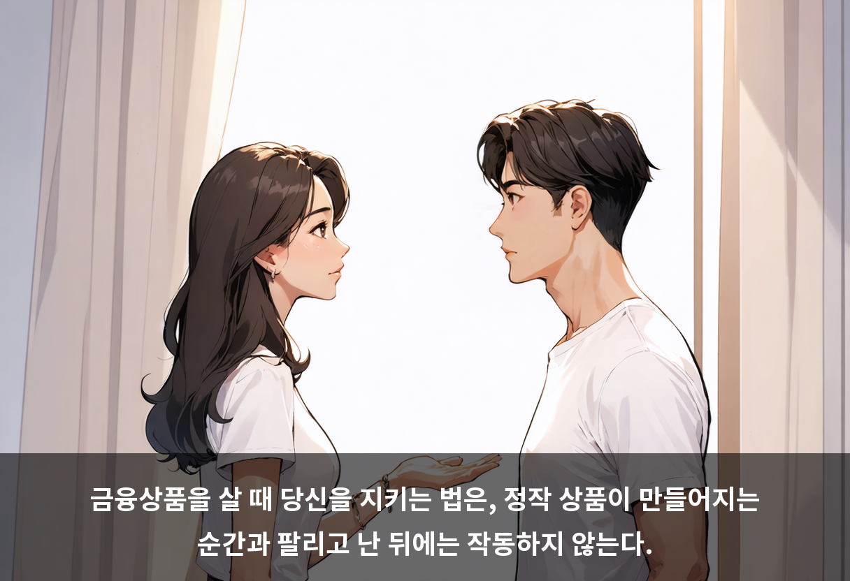 이찬진 금감원장, "지금 법은 팔 때만 본다"고 했습니다 📋