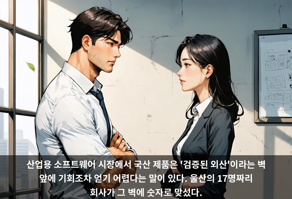 울산 17명 회사가, 6기가바이트 도면을 59메가로 줄인 이유 📐