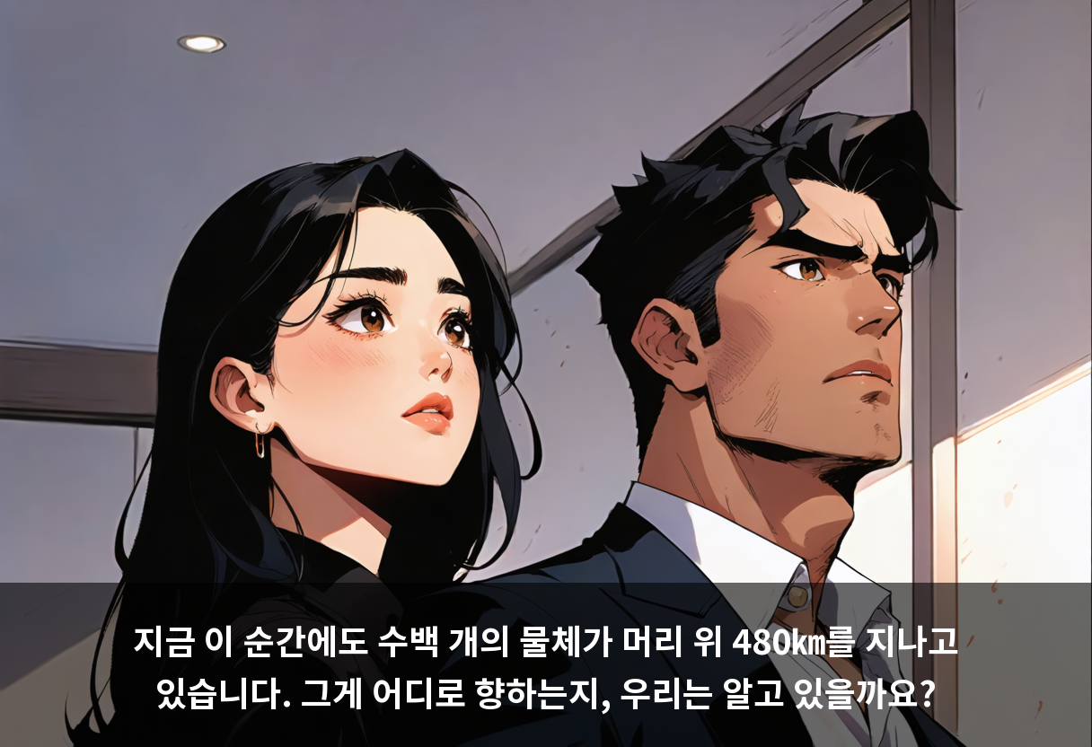 지금 이 순간에도 수백 개의 물체가 머리 위 480㎞를 지나고 있습니다. 그게 어디로 향하는지, 우리는 알고 있을까요?