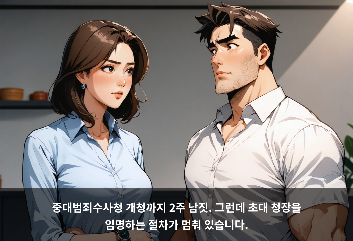 중수청장 후보자 인사청문요청안, 국회에 아직 제출도 안 됐습니다 📄