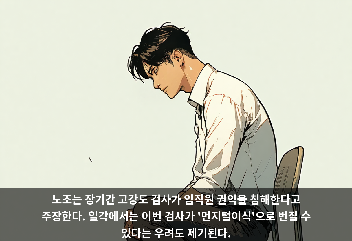 노조는 장기간 고강도 검사가 임직원 권익을 침해한다고 주장한다. 일각에서는 이번 검사가 '먼지털이식'으로 번질 수 있다는 우려도 제기된다.
