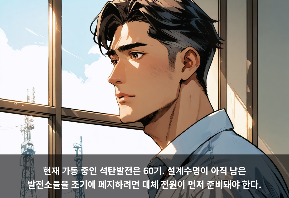현재 가동 중인 석탄발전은 60기. 설계수명이 아직 남은 발전소들을 조기에 폐지하려면 대체 전원이 먼저 준비돼야 한다.