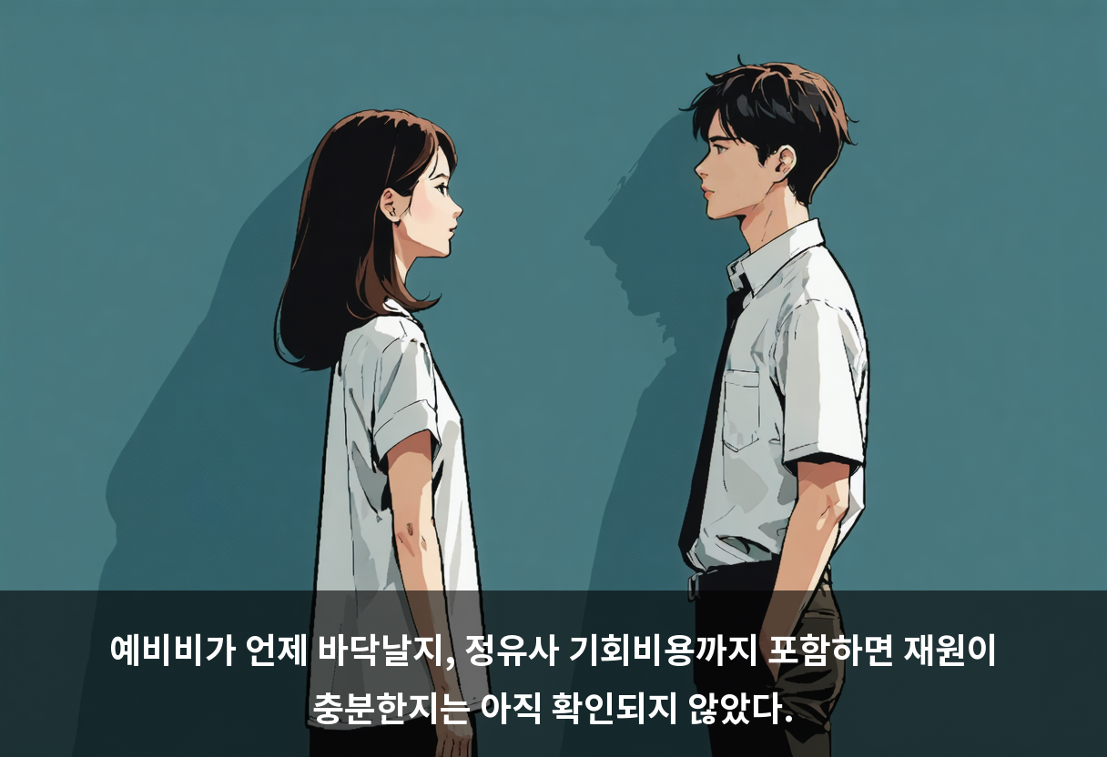 도매가 상한은 10월 17일 0시에 끝난다. 그 뒤의 가격표가 지금과 같을지, 예비비가 버틸지는 아직 정해지지 않았다.
