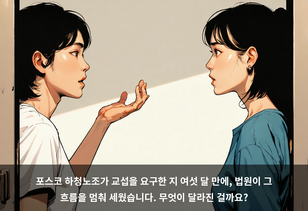 포스코 하청노조 교섭 요구, 6개월 만에 인정됐다가 법원이 멈췄습니다 🧱
