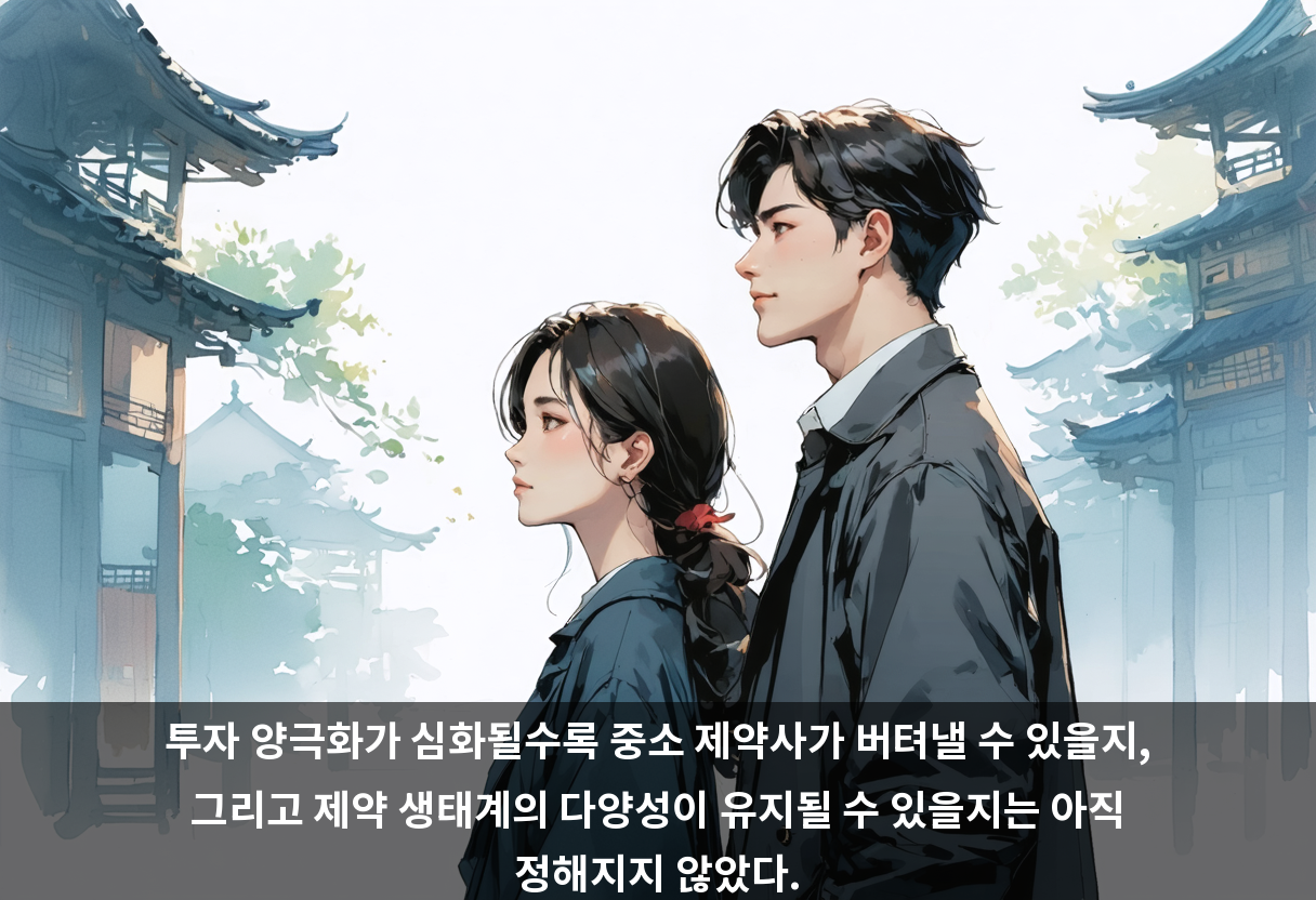 투자 양극화가 심화될수록 중소 제약사가 버텨낼 수 있을지, 그리고 제약 생태계의 다양성이 유지될 수 있을지는 아직 정해지지 않았다.