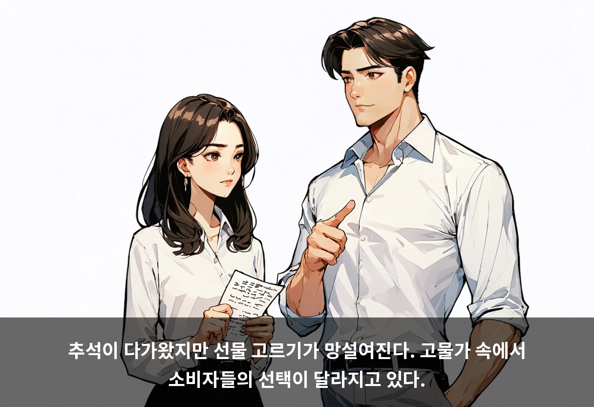 추석이 다가왔지만 선물 고르기가 망설여진다. 고물가 속에서 소비자들의 선택이 달라지고 있다.