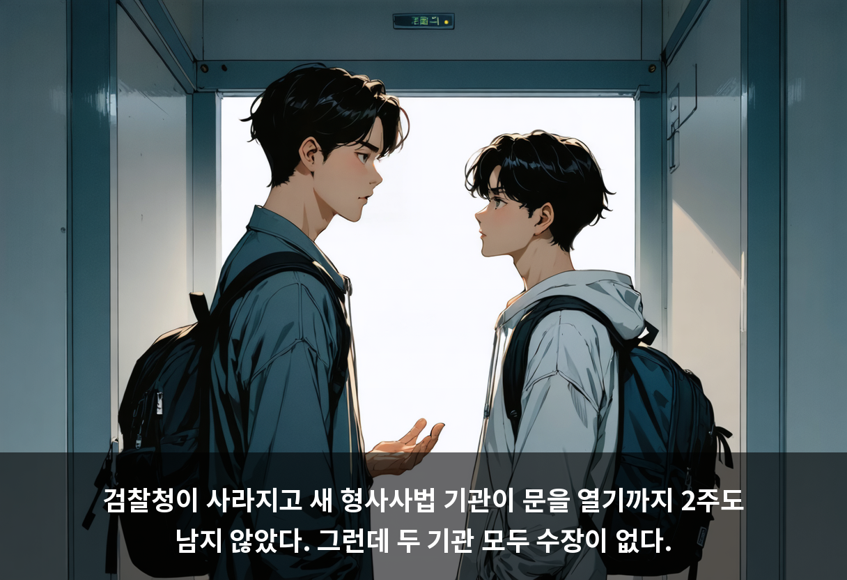 검찰청이 사라지고 새 형사사법 기관이 문을 열기까지 2주도 남지 않았다. 그런데 두 기관 모두 수장이 없다.