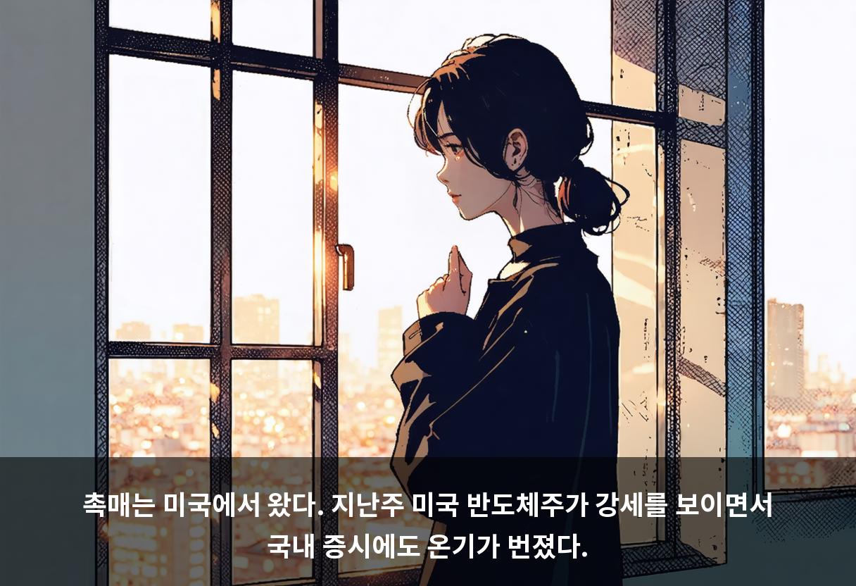 촉매는 미국에서 왔다. 지난주 미국 반도체주가 강세를 보이면서 국내 증시에도 온기가 번졌다.