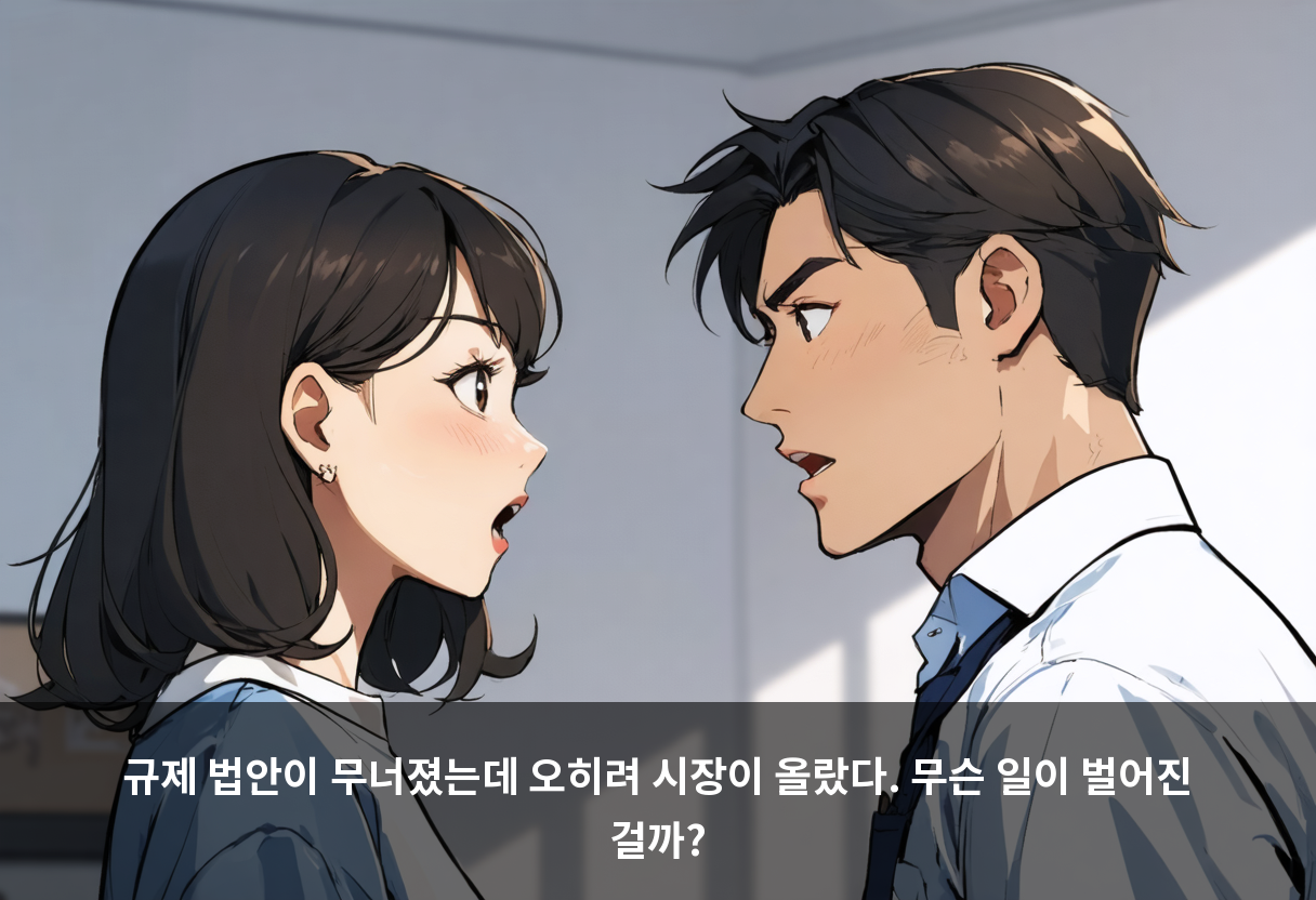 규제 법안이 무너졌는데 오히려 시장이 올랐다. 무슨 일이 벌어진 걸까?