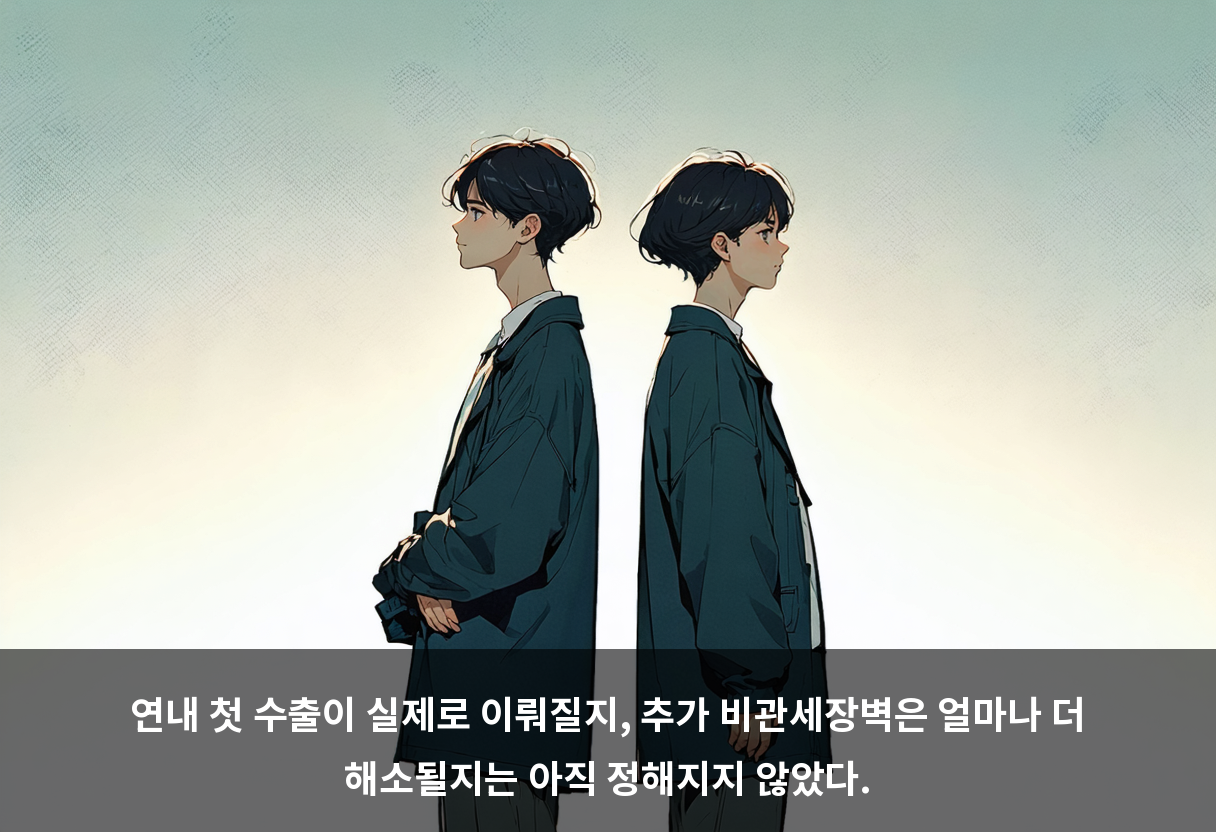 연내 첫 수출이 실제로 이뤄질지, 추가 비관세장벽은 얼마나 더 해소될지는 아직 정해지지 않았다.