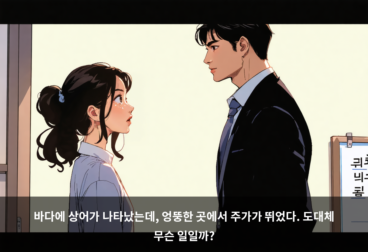 바다에 상어가 나타났는데, 엉뚱한 곳에서 주가가 뛰었다. 도대체 무슨 일일까?