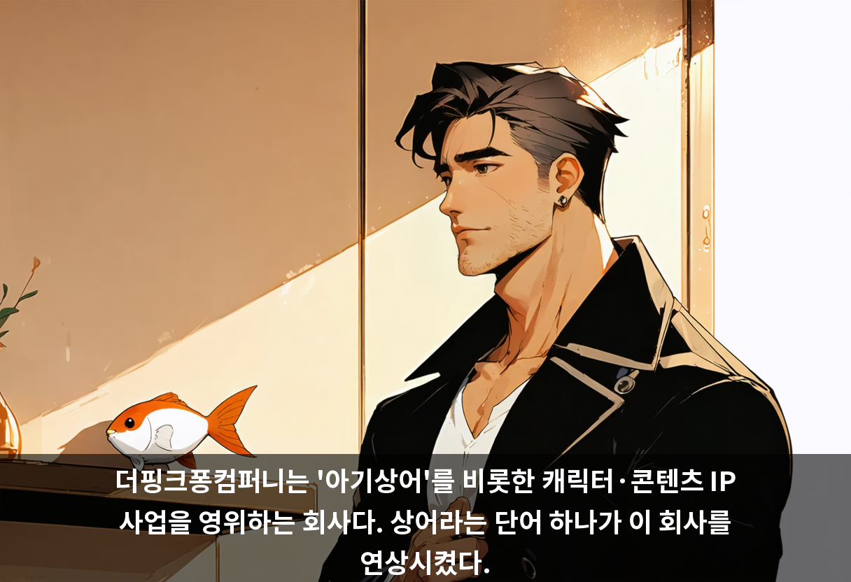 더핑크퐁컴퍼니는 '아기상어'를 비롯한 캐릭터·콘텐츠 IP 사업을 영위하는 회사다. 상어라는 단어 하나가 이 회사를 연상시켰다.