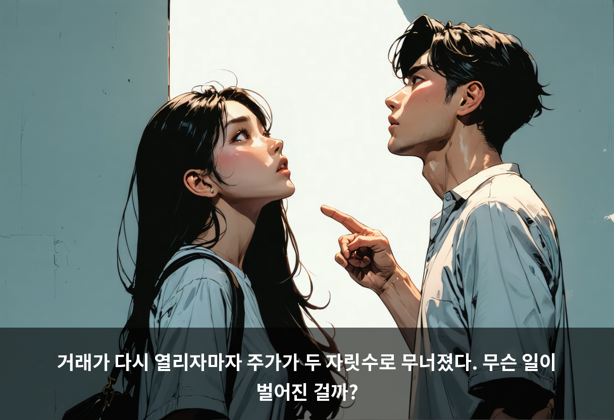 거래가 다시 열리자마자 주가가 두 자릿수로 무너졌다. 무슨 일이 벌어진 걸까?
