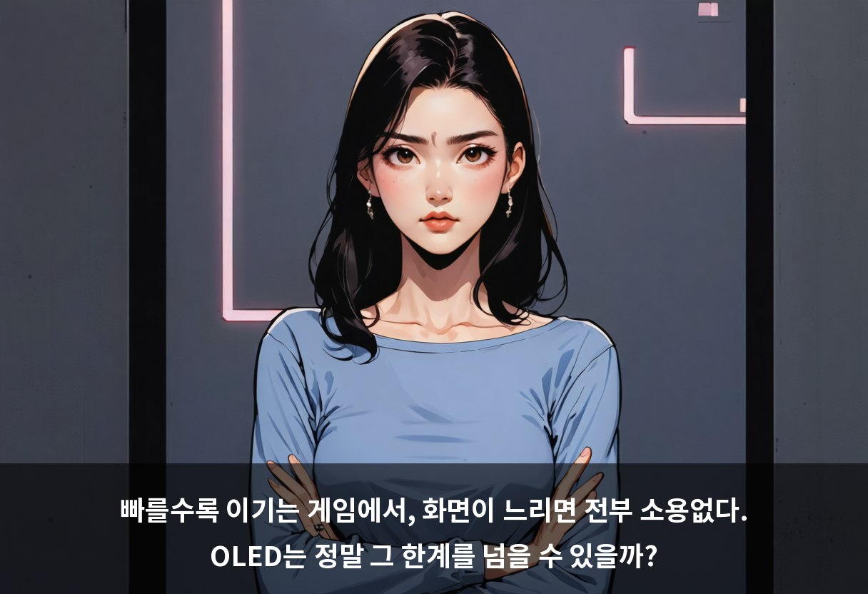 빠를수록 이기는 게임에서, 화면이 느리면 전부 소용없다. OLED는 정말 그 한계를 넘을 수 있을까?