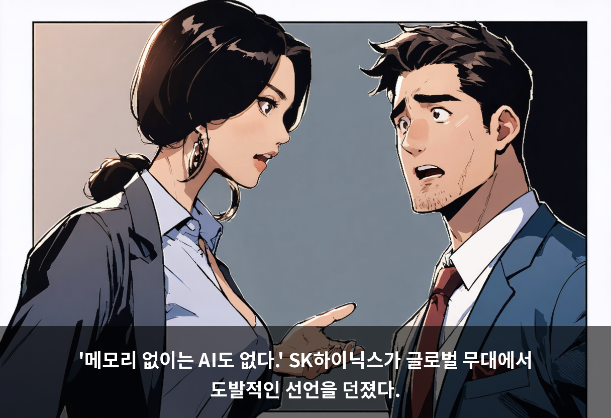 '메모리 없이는 AI도 없다.' SK하이닉스가 글로벌 무대에서 도발적인 선언을 던졌다.
