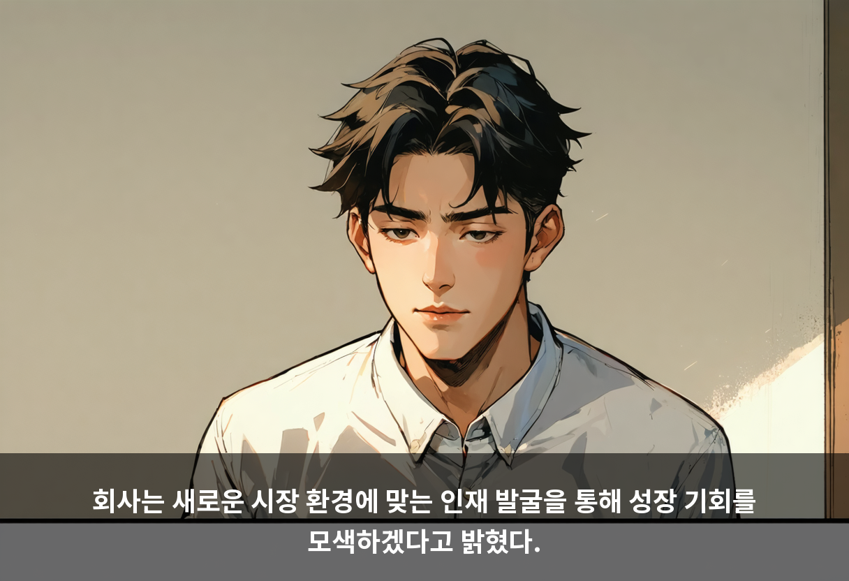 회사는 새로운 시장 환경에 맞는 인재 발굴을 통해 성장 기회를 모색하겠다고 밝혔다.