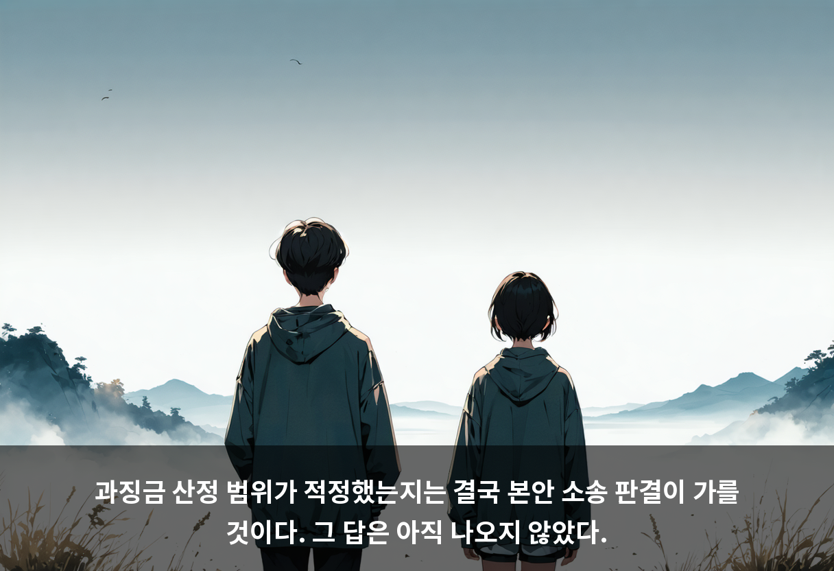 과징금 산정 범위가 적정했는지는 결국 본안 소송 판결이 가를 것이다. 그 답은 아직 나오지 않았다.