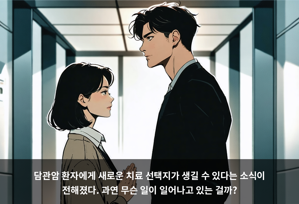 담관암 환자에게 새로운 치료 선택지가 생길 수 있다는 소식이 전해졌다. 과연 무슨 일이 일어나고 있는 걸까?