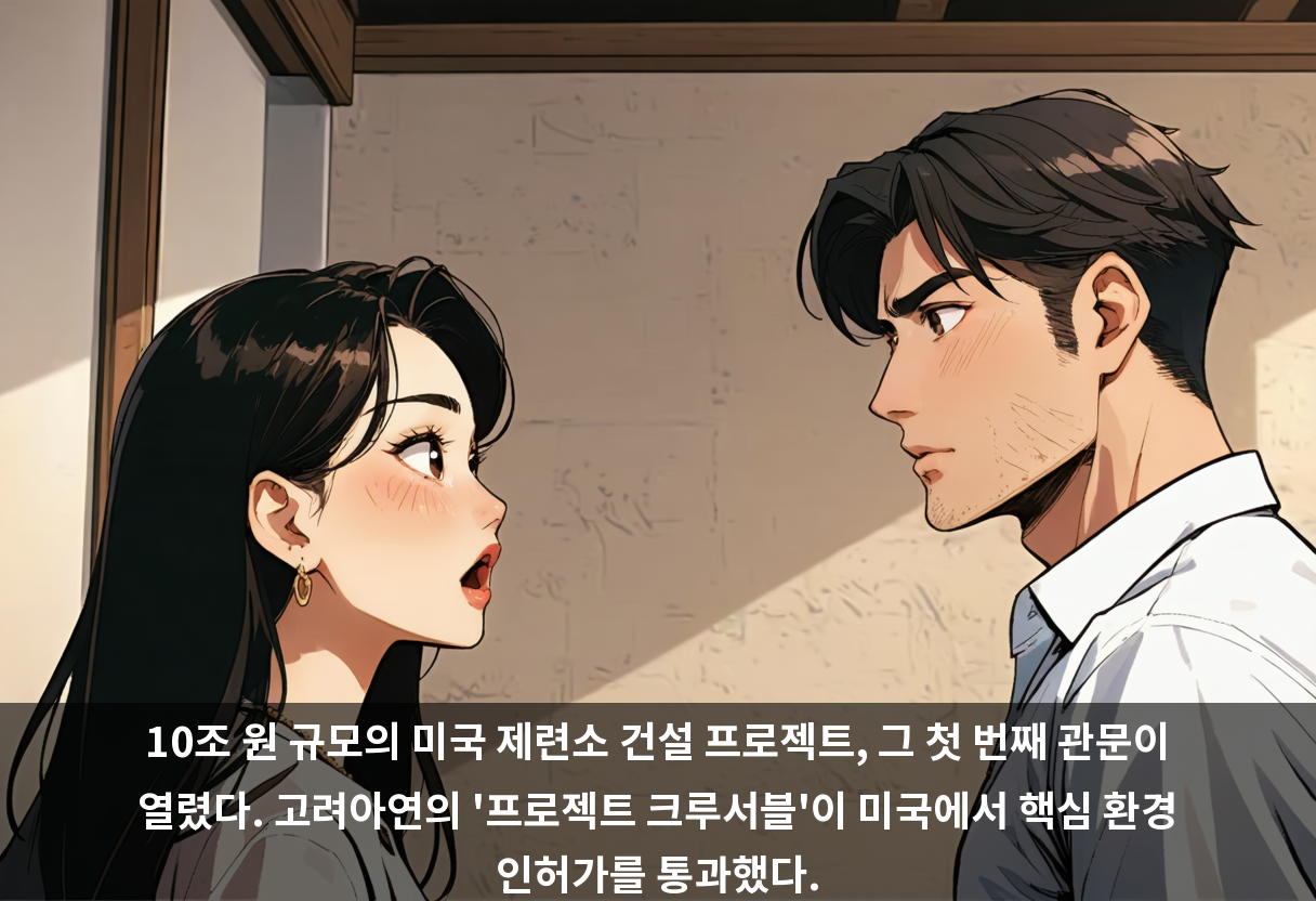 10조 원 규모의 미국 제련소 건설 프로젝트, 그 첫 번째 관문이 열렸다. 고려아연의 '프로젝트 크루서블'이 미국에서 핵심 환경 인허가를 통과했다.