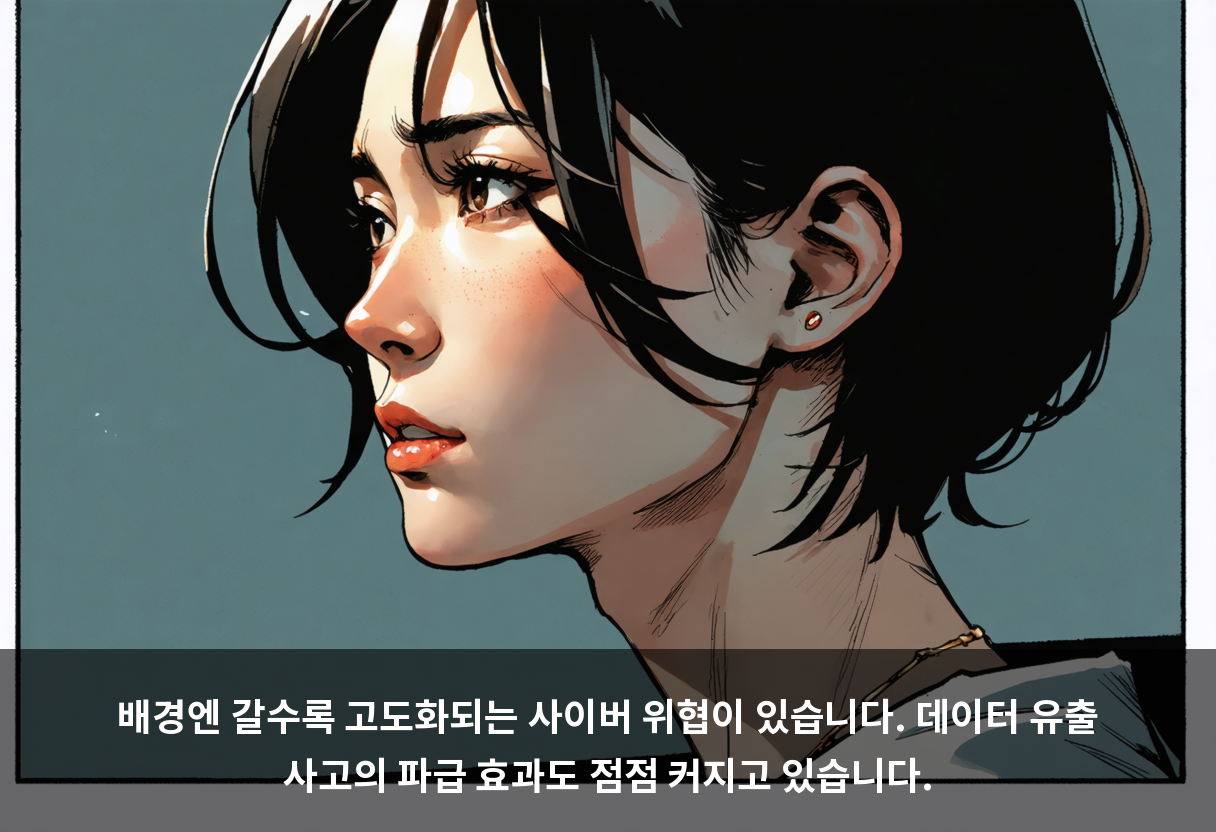 배경엔 갈수록 고도화되는 사이버 위협이 있습니다. 데이터 유출 사고의 파급 효과도 점점 커지고 있습니다.