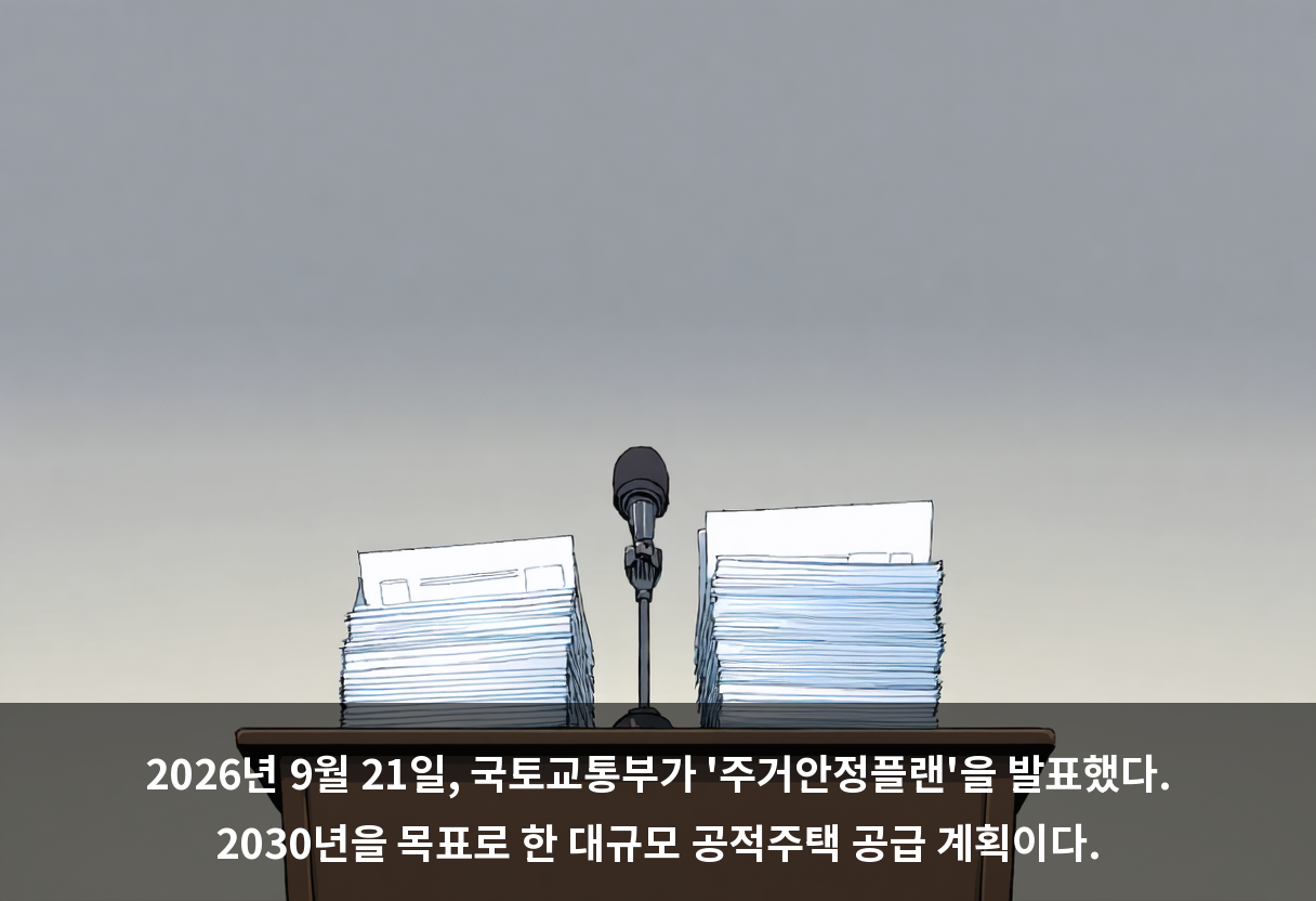 국토교통부는 2030년까지 공적주택 118만 8,000가구를 공급하고, 이 중 77%인 92만 가구를 수도권에 배치한다는 '주거안정플랜'을 발표했다.