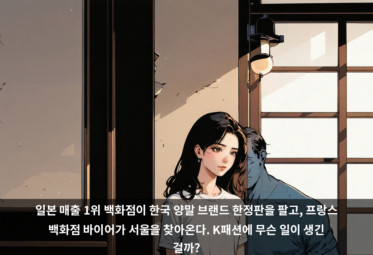 일본 매출 1위 백화점이 한국 양말 브랜드 한정판을 팔고, 프랑스 백화점 바이어가 서울을 찾아온다. K패션에 무슨 일이 생긴 걸까?