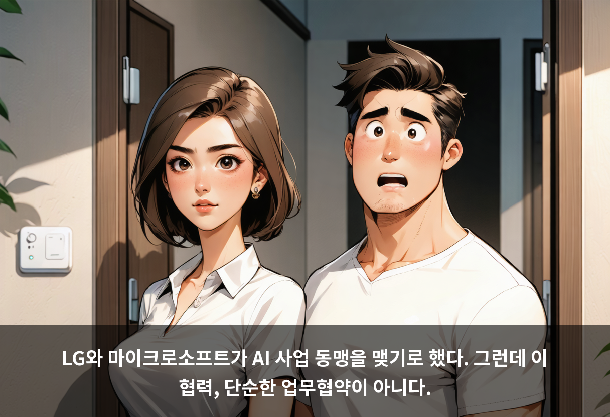 LG와 마이크로소프트가 AI 사업 동맹을 맺기로 했다. 그런데 이 협력, 단순한 업무협약이 아니다.