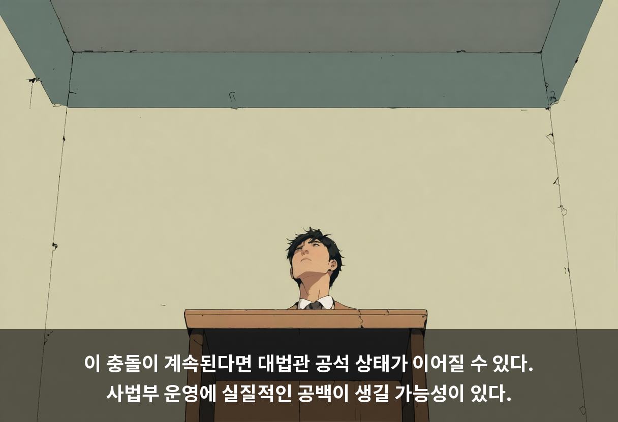 이 충돌이 계속된다면 대법관 공석 상태가 이어질 수 있다. 사법부 운영에 실질적인 공백이 생길 가능성이 있다.