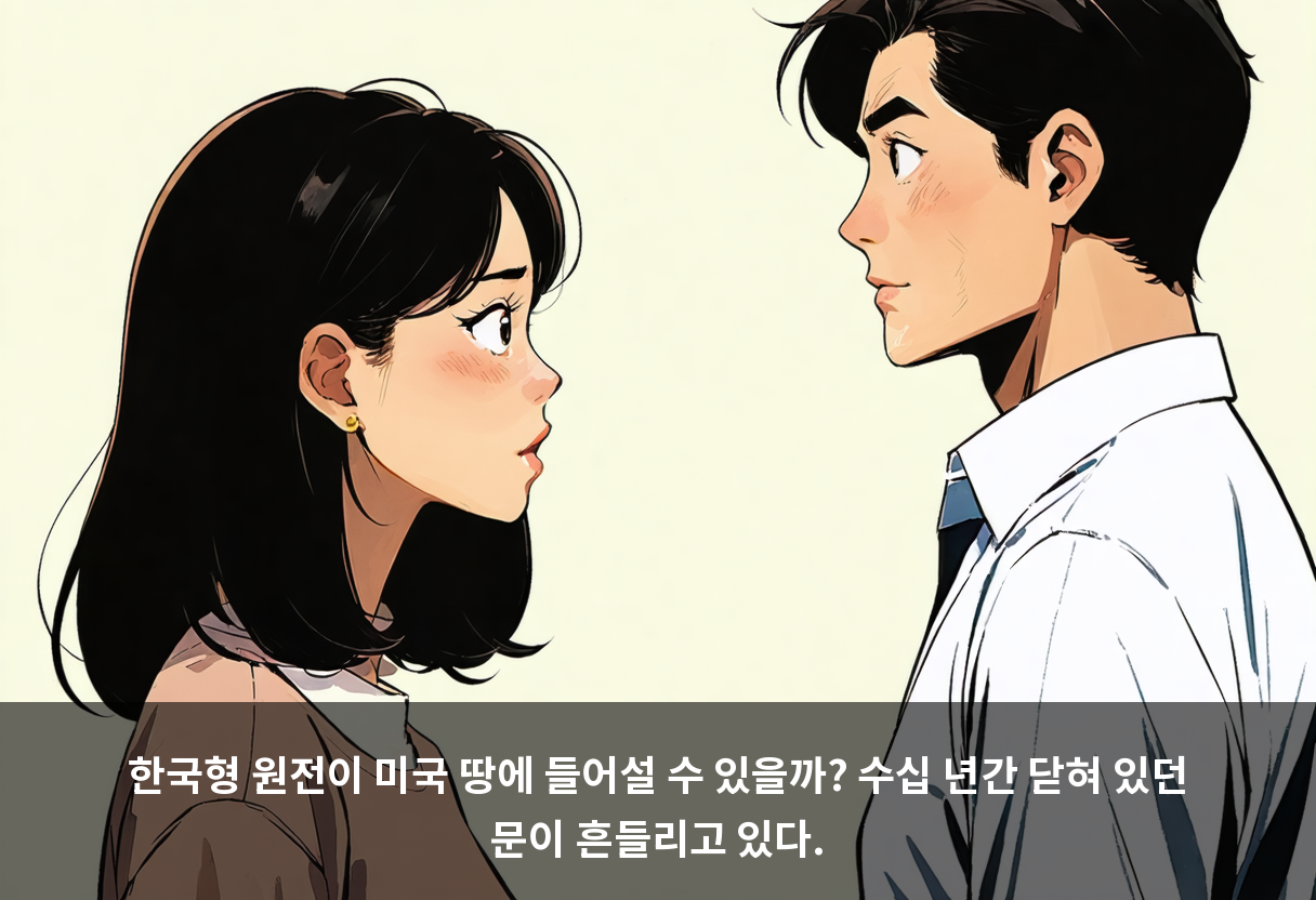 한국형 원전이 미국 땅에 들어설 수 있을까? 수십 년간 닫혀 있던 문이 흔들리고 있다.