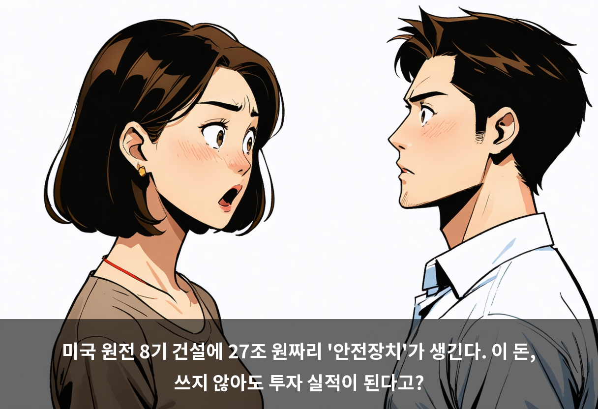 원전 8기 예비비 27조, 안 쓰면 그대로 투자 실적이 된다고? 🧾