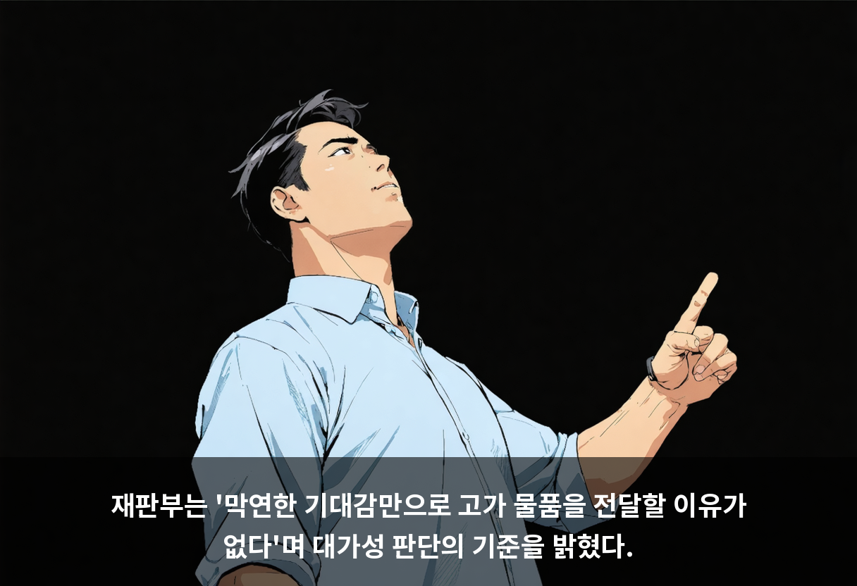 재판부는 '막연한 기대감만으로 고가 물품을 전달할 이유가 없다'며 대가성 판단의 기준을 밝혔다.