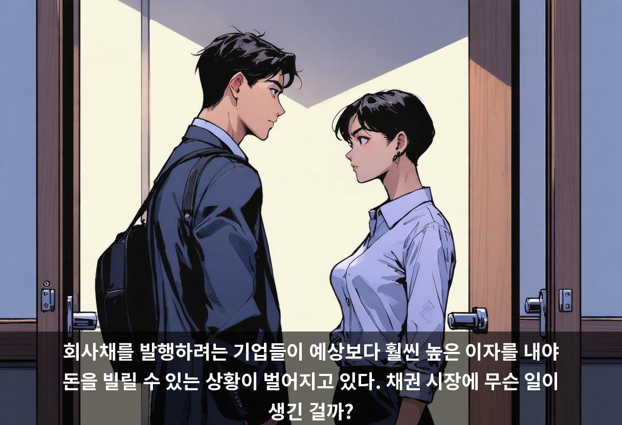 회사채를 발행하려는 기업들이 예상보다 훨씬 높은 이자를 내야 돈을 빌릴 수 있는 상황이 벌어지고 있다. 채권 시장에 무슨 일이 생긴 걸까?