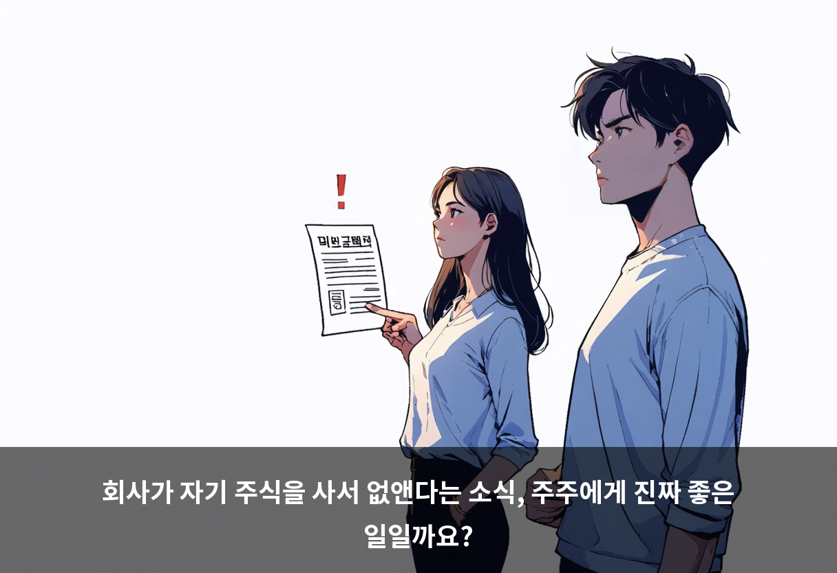 회사가 자기 주식을 사서 없앤다는 소식, 주주에게 진짜 좋은 일일까요?