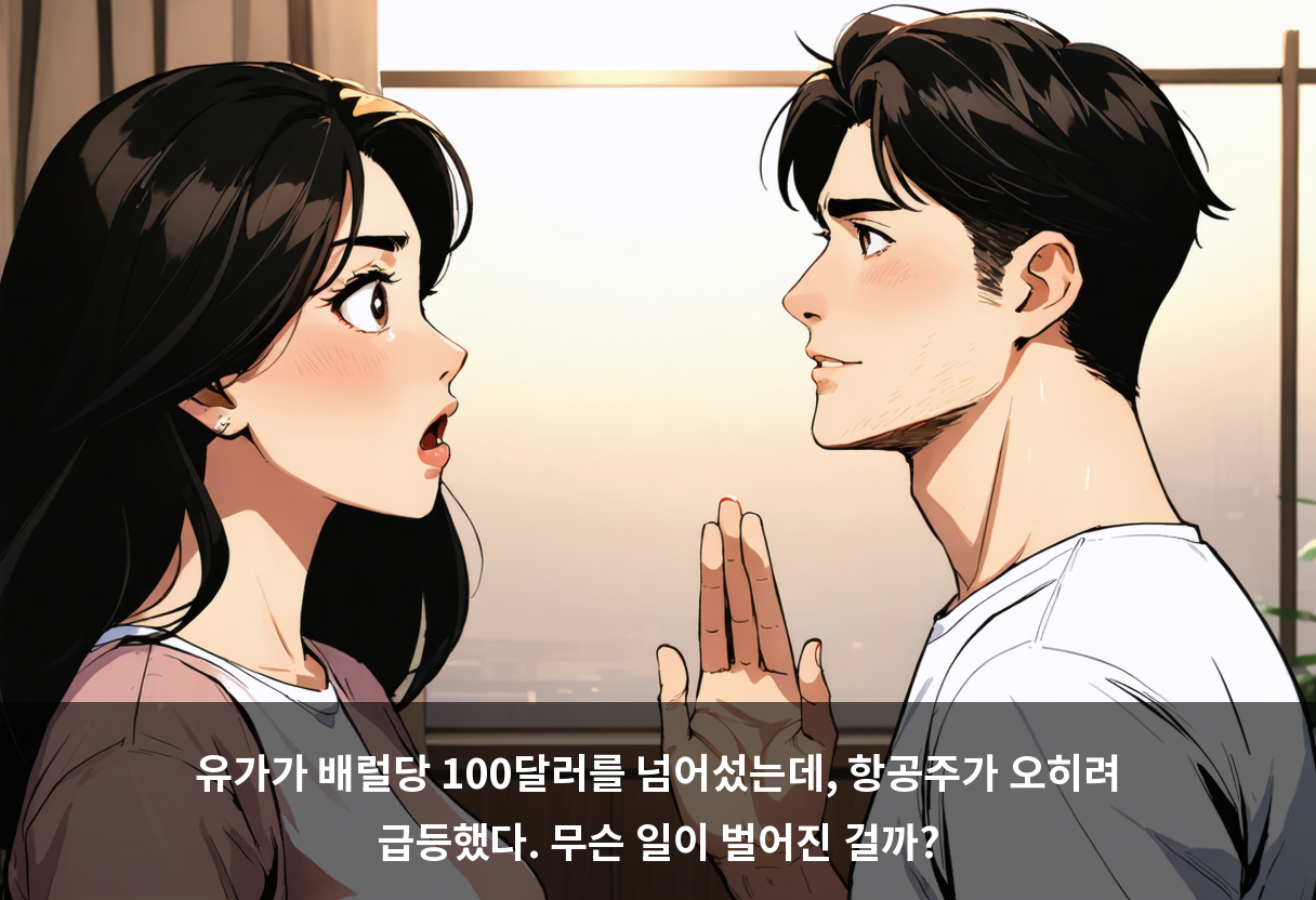 환율이 10원 내려가면 대한항공 장부에 560억 원이 붙습니다 🧮