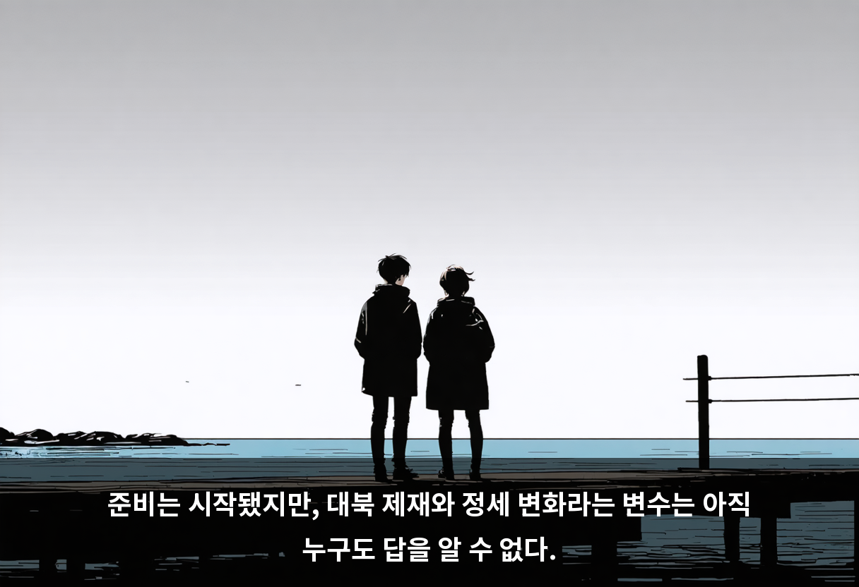 준비는 시작됐지만, 대북 제재와 정세 변화라는 변수는 아직 누구도 답을 알 수 없다.