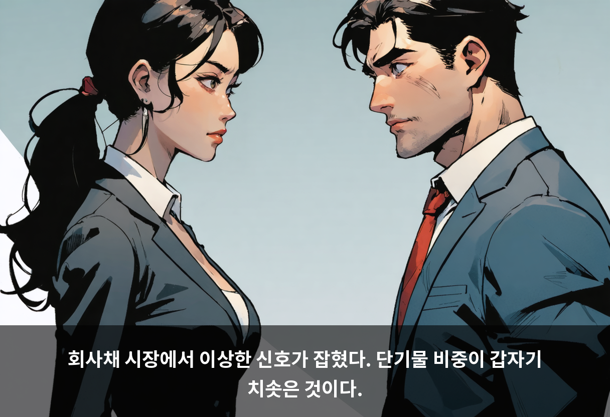 회사채 시장에서 이상한 신호가 잡혔다. 단기물 비중이 갑자기 치솟은 것이다.