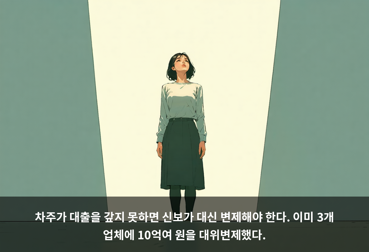 차주가 대출을 갚지 못하면 신보가 대신 변제해야 한다. 이미 3개 업체에 10억여 원을 대위변제했다.