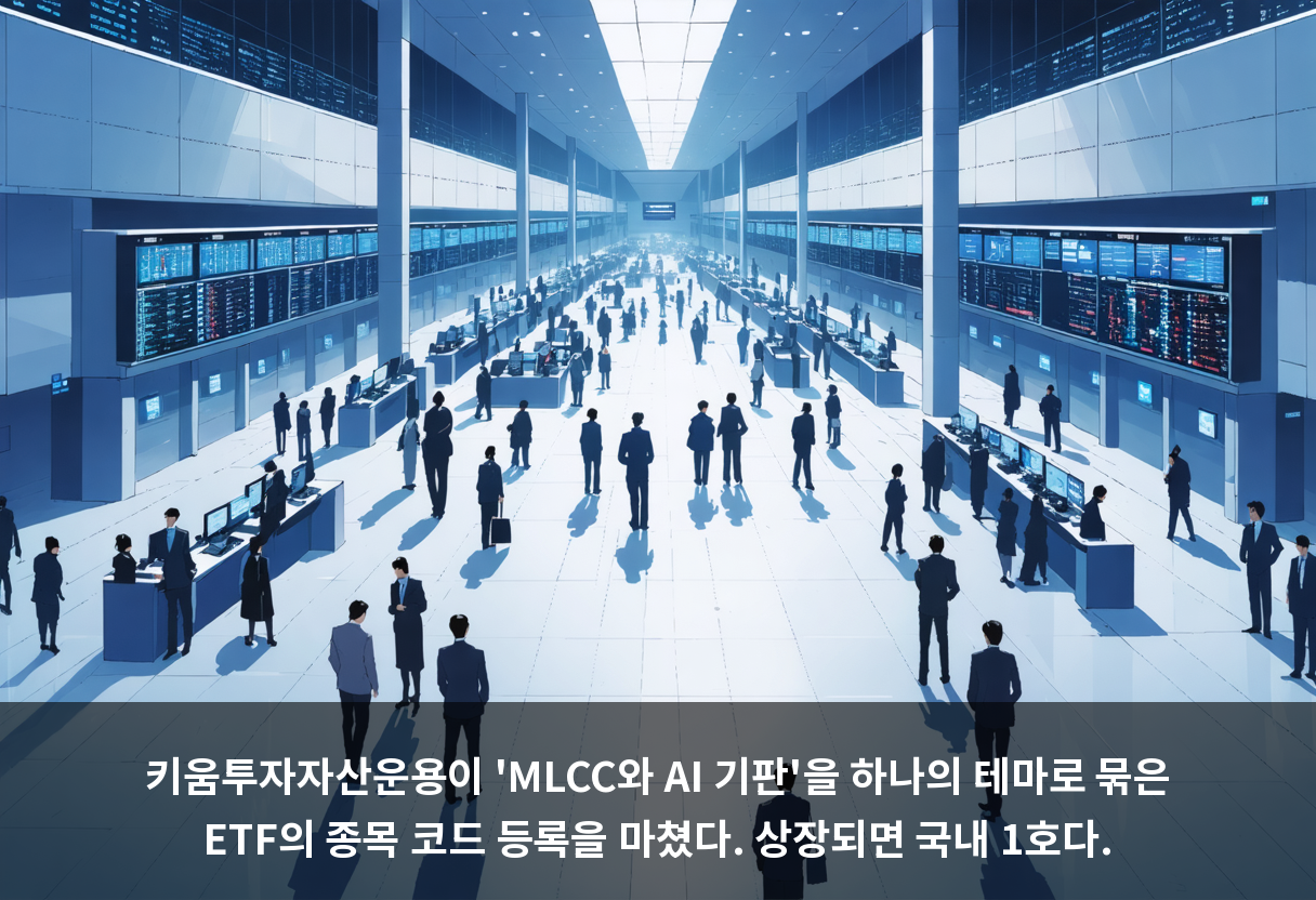 키움투자자산운용이 'MLCC와 AI 기판'을 하나의 테마로 묶은 ETF의 종목 코드 등록을 마쳤다. 상장되면 국내 1호다.