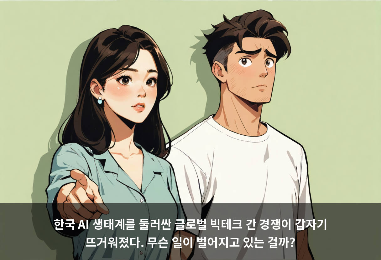 한국 AI 생태계를 둘러싼 글로벌 빅테크 간 경쟁이 갑자기 뜨거워졌다. 무슨 일이 벌어지고 있는 걸까?