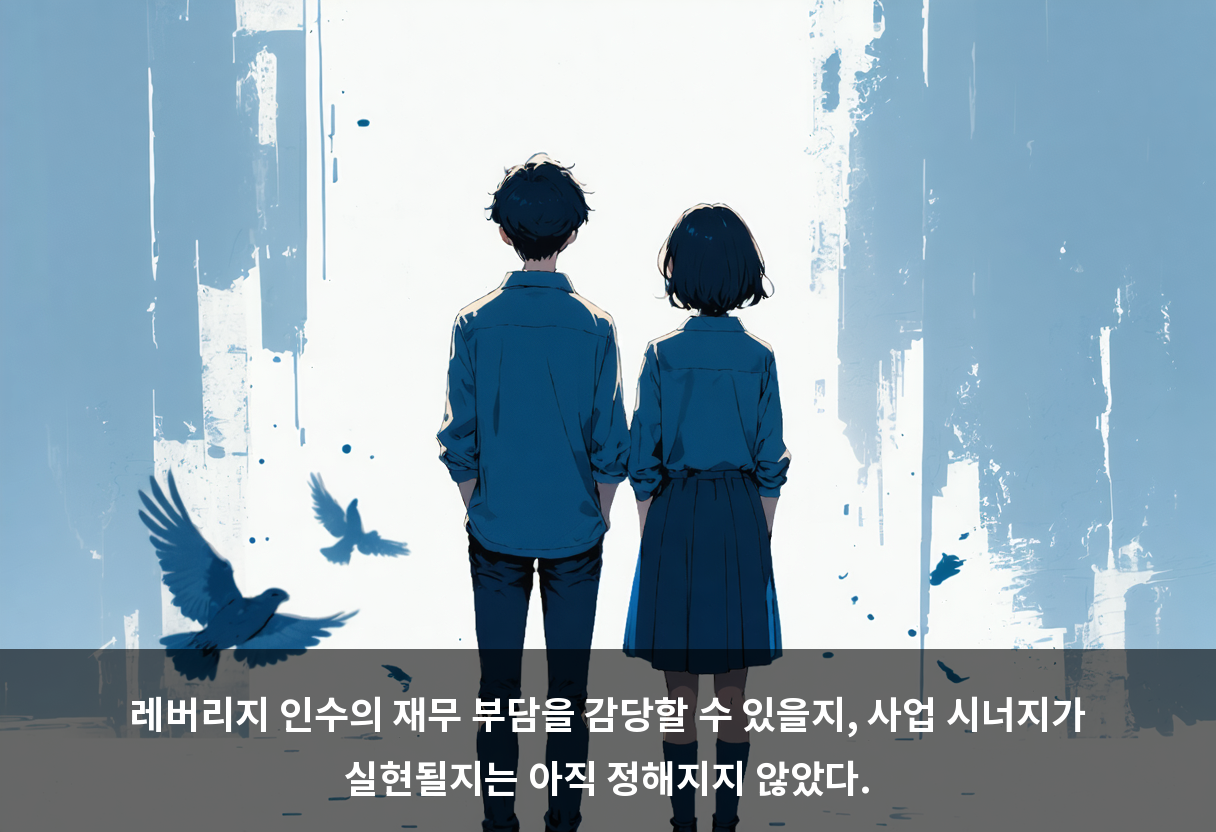 레버리지 인수의 재무 부담을 감당할 수 있을지, 사업 시너지가 실현될지는 아직 정해지지 않았다.