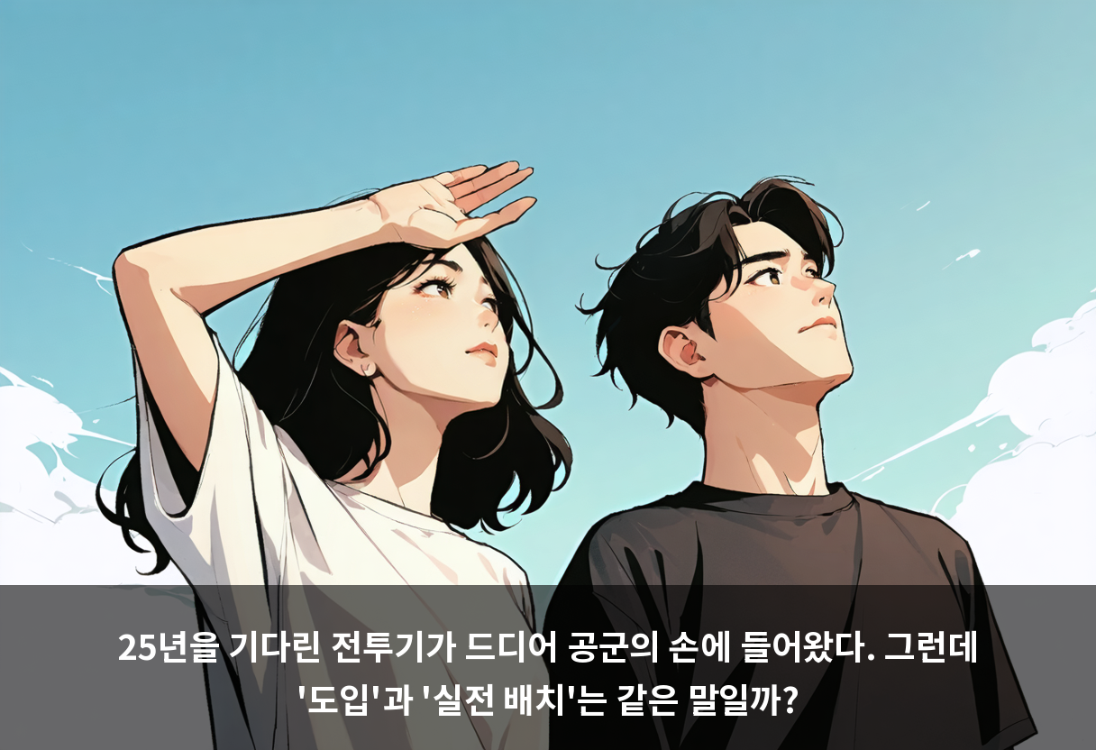 25년을 기다린 전투기가 드디어 공군의 손에 들어왔다. 그런데 '도입'과 '실전 배치'는 같은 말일까?