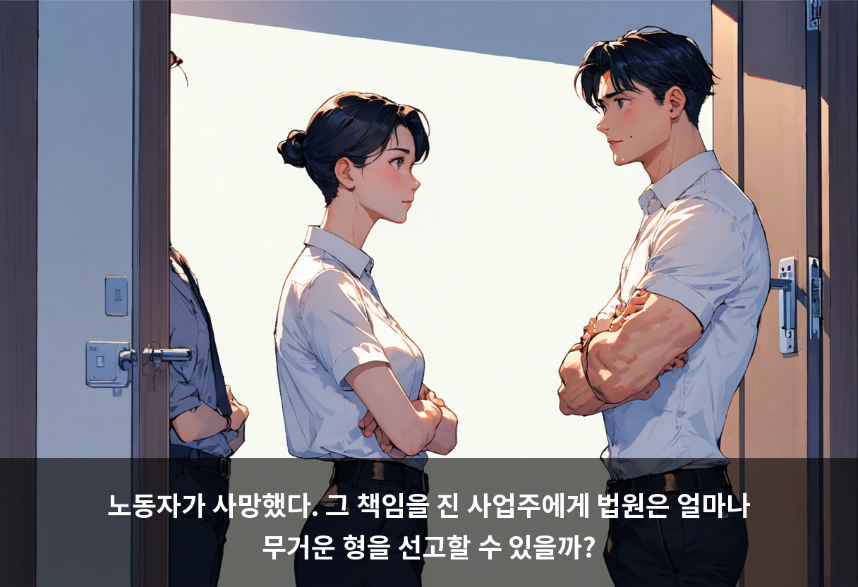 노동자가 사망했다. 그 책임을 진 사업주에게 법원은 얼마나 무거운 형을 선고할 수 있을까?