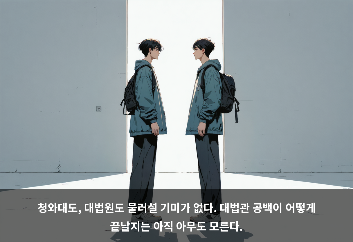 청와대도, 대법원도 물러설 기미가 없다. 대법관 공백이 어떻게 끝날지는 아직 아무도 모른다.