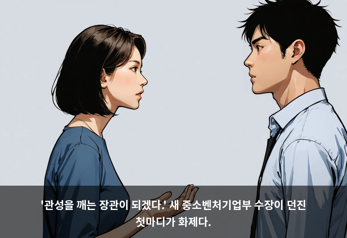 '관성을 깨는 장관이 되겠다.' 새 중소벤처기업부 수장이 던진 첫마디가 화제다.