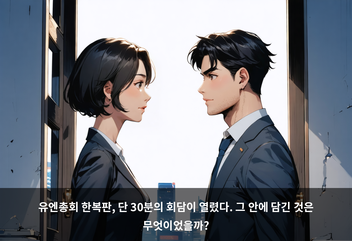 유엔총회 한복판, 단 30분의 회담이 열렸다. 그 안에 담긴 것은 무엇이었을까?