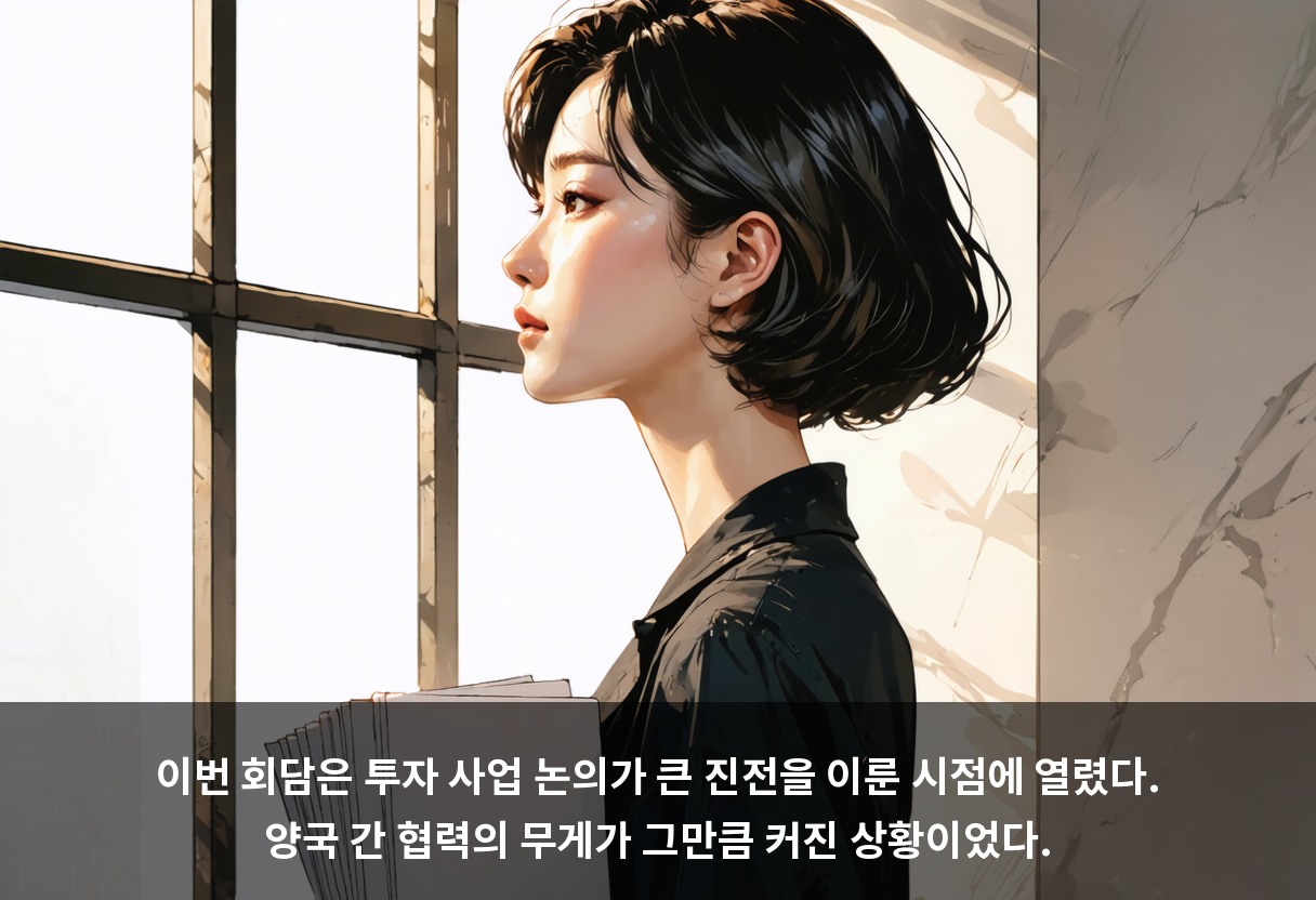 이번 회담은 투자 사업 논의가 큰 진전을 이룬 시점에 열렸다. 양국 간 협력의 무게가 그만큼 커진 상황이었다.