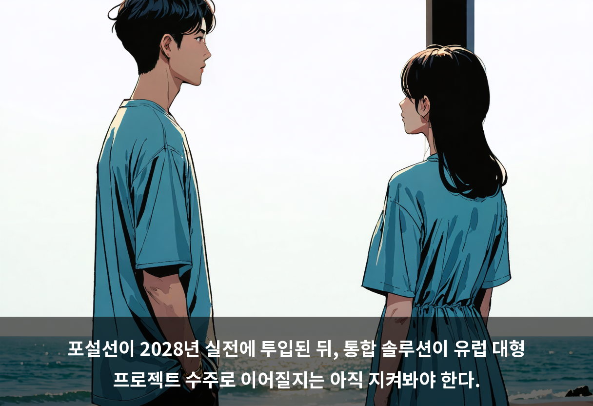 포설선이 2028년 실전에 투입된 뒤, 통합 솔루션이 유럽 대형 프로젝트 수주로 이어질지는 아직 지켜봐야 한다.