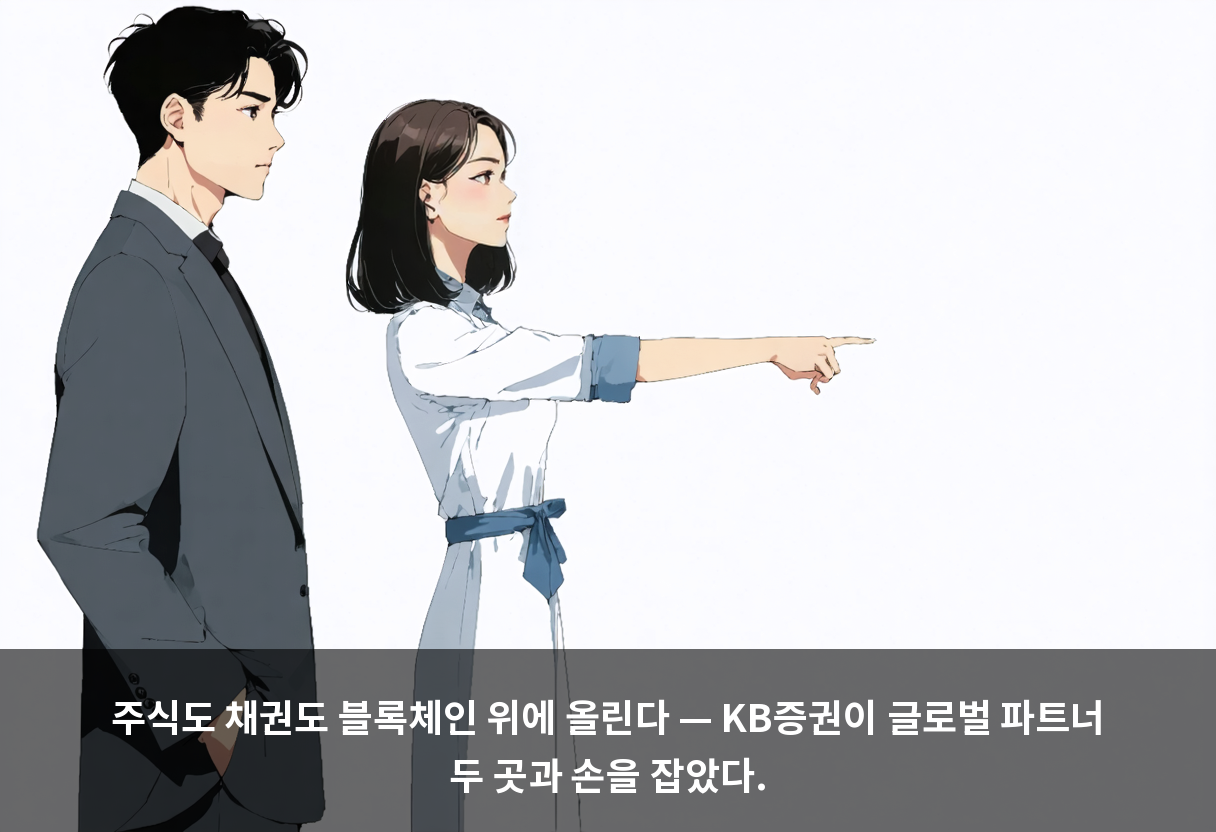 KB증권·시큐리타이즈·옵티미즘, 셋이 먼저 토큰화하는 건 MMF입니다 🪜