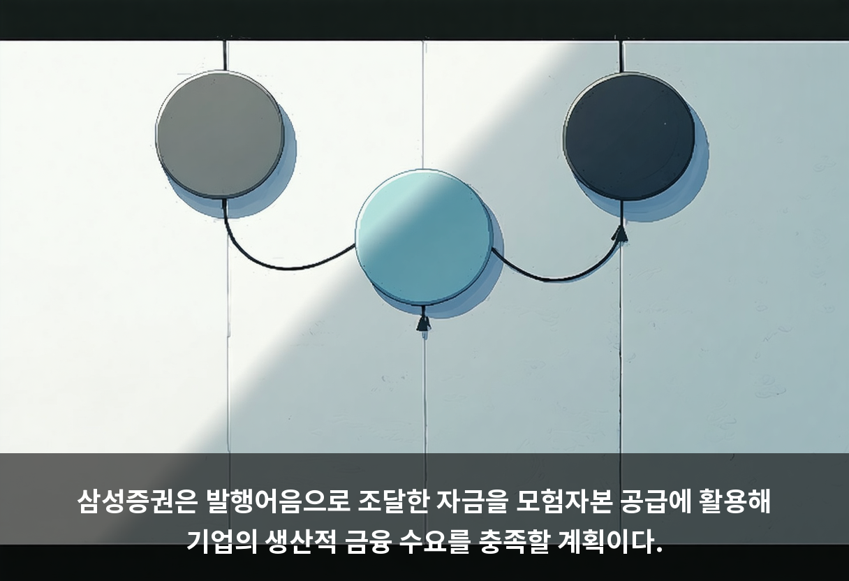 삼성증권은 발행어음으로 조달한 자금을 모험자본 공급에 활용해 기업의 생산적 금융 수요를 충족할 계획이다.